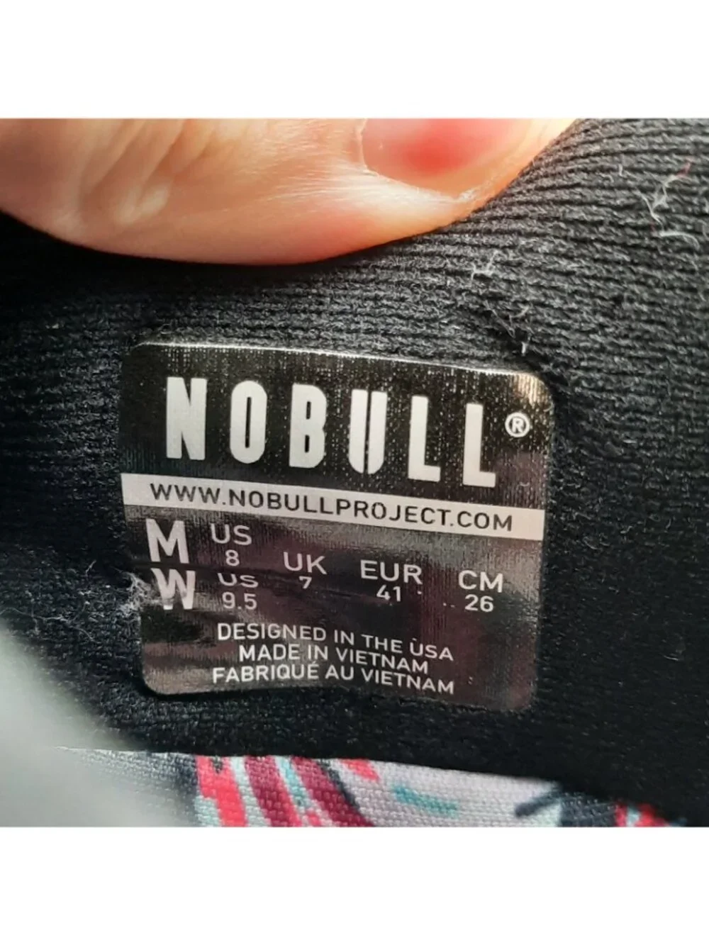 Nobull Outwork Womens Size 9.5 Shoes Midnight Palm Gym Workout Training Sneakers
